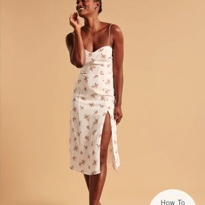 Abercrombie & Fitch High-Slit Midaxi Dress